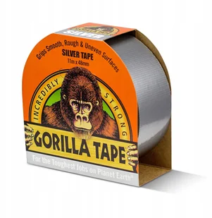 Gorilla Glue Gorilla klej 3044911 11 m  taśma klejąca z tkaniny, srebrny 3044911 - Spoiwa i uszczelnienia - miniaturka - grafika 2