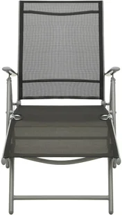 vidaXL 3-cz. zestaw mebli do ogrodu, textilene, aluminium, srebrny 312199 - Meble ogrodowe - miniaturka - grafika 4