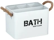 Kosze na bieliznę - Wenko Koszyk łazienkowy GARA BIALY - miniaturka - grafika 1