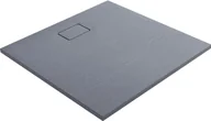 Brodziki prysznicowe - Oltens Bergytan brodzik kwadratowy 100x100 cm RockSurface szary beton 17102700 - miniaturka - grafika 1