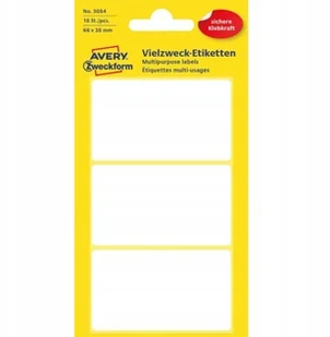 Zweckform Białe minietykiety do opisywania ręcznego; 18 etyk./op., 66 x 38 mm, białe (ZW236) - Etykiety do drukarek - miniaturka - grafika 3