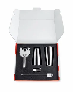 Alessi MIXOLOGY Zestaw Barmański Lunar Eclipse - Shaker + Akcesoria 5 El. 5050SET I - Pozostałe akcesoria barmańskie - miniaturka - grafika 2
