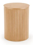 Ławy i stoliki kawowe - Halmar Stolik okrągły drewniany WOODY-S ława - miniaturka - grafika 1