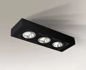 Lampy sufitowe - Shilo plafon techniczny Koga 3xES111 czarny 1154 - miniaturka - grafika 1