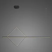 Lampy sufitowe - Altavola Design Lampa wisząca Nowoczesna lampa sufitowa LED nad stół Altavola Linea No.2 okręgi ledowe LA087/PD_60_3k_black LA087/PD_60_3k_black - miniaturka - grafika 1