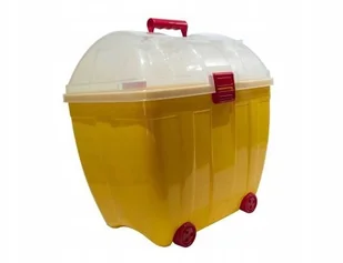 Duży Pojemnik Kuferek kółka, na zabawki Żółty - Pojemniki na zabawki - miniaturka - grafika 6