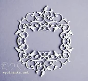 Rękodzieło - Wycinanka TEKTURKA RAMA RÓŻE 11X14CM - miniaturka - grafika 1