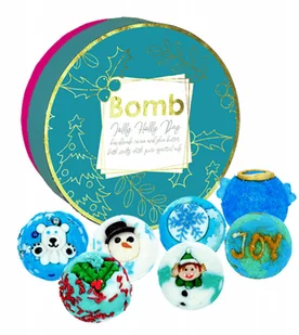 Bomb Cosmetics Jolly Holly Day - Gift Pack - Zestaw upominkowy z naturalnymi kosmetykami do kąpieli BOMZK01 - Zestawy kosmetyków damskich - miniaturka - grafika 2