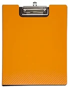 Teczki i skoroszyty - Maul Teczka z klipsem 2361143 MAULflexx, wytrzymała teczka A4, wsuwane oczka do zawieszenia, pomarańczowa - miniaturka - grafika 1