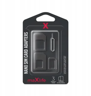 MaxLife MaxLife Adaptery Maxlife do karty Nano SIM 8_2240961 - Adaptery i przejściówki - miniaturka - grafika 5