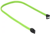 Kable komputerowe i do monitorów - Sharkoon SATA III Kabel kątowy zielony - 45 cm - 4044951016525 - miniaturka - grafika 1