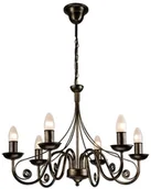 Lampy sufitowe - Lamkur Żyrandol na łańcuchu DONATO 6xE14/40W/230V - miniaturka - grafika 1