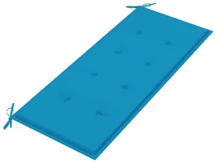 vidaXL Ławka ogrodowa z poduszką, 120 cm, bambusowa 3063880 - Ławki ogrodowe - miniaturka - grafika 5