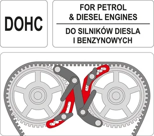 Yato UNIWERSALNA BLOKADA WAŁKÓW ROZRZĄDU DO SILNIKÓW BENZYNOWYCH I DIESLA DOHC YT-06008 - Narzędzia warsztatowe - miniaturka - grafika 4