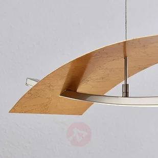 Lampenwelt COM Lampa wisząca LED Marija, pozioma osłona, złota - Lampy sufitowe - miniaturka - grafika 5