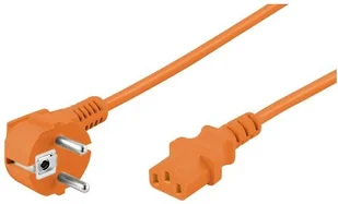 Pro Pro Power cable C13 1x90° - Orange - 2m 4040849952883 - Kable komputerowe i do monitorów - miniaturka - grafika 2