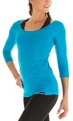 Koszulki sportowe męskie - WINSHAPE Winshape Damska koszulka fitness Yoga Pilates z rękawami 3/4 WS4 turkusowy turkusowy S WS4-TUERKIS_Türkis_S - miniaturka - grafika 1