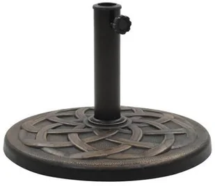 vidaXL Podstawa pod parasol ogrodowy, okrągła, żywica, 19 kg, brąz - Pozostałe meble ogrodowe - miniaturka - grafika 2
