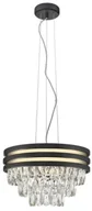 Lampy sufitowe - Zuma Line Lampa wisząca P0525-04A-F4V6 srebrny,złoty kryształ,metal - miniaturka - grafika 1