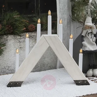 Best Season Świecznik VIKING o nowoczesnym designie, biały - Oświetlenie świąteczne - miniaturka - grafika 6