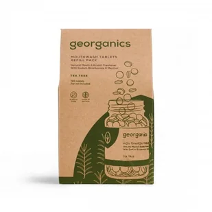 GEORGANICS Georganics, Naturalne tabletki do płukania jamy ustnej, English Peppermint, 720 tabletek - Płyny do płukania jamy ustnej - miniaturka - grafika 7