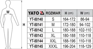 YATO BLUZA ROBOCZA ROZMIAR L/XL YT-80143 - Odzież robocza - miniaturka - grafika 9