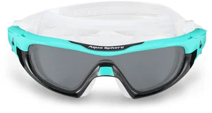 AQUA SPHERE AQUA SPHERE Okularki/maska pływacka VISTA PRO turkusowo-czarne - Maski do nurkowania - miniaturka - grafika 2