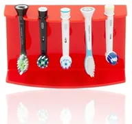 Pojemniki łazienkowe - FIRST+ FIRST+ Red Smooth5 Uchwyt na  5 końcówek wymiennych - miniaturka - grafika 1