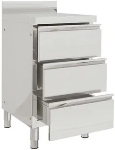 VidaXL Szafka gastronomiczna z 3 szufladami, stal nierdzewna 151179 VidaXL - Meble gastronomiczne - miniaturka - grafika 3