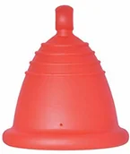 Kubeczki menstruacyjne - ME LUNA Me Luna Kubek menstruacyjny Classic, kulka, czerwony, rozmiar Shorty L - miniaturka - grafika 1