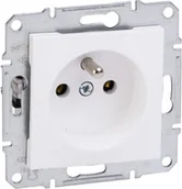 Gniazdka elektryczne - Schneider Asfora gniazdo podtynkowe pojedyncze z uziemieniem bez ramki białe EPH2800721 - miniaturka - grafika 1
