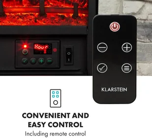 Klarstein Lienz, , 1800 W, jasnoszary FP6-Kaprun-GR - Kominki elektryczne - miniaturka - grafika 4