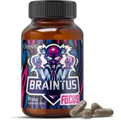 Witaminy i minerały dla sportowców - Ostrovit Braintus Focus 90 kapsułek - miniaturka - grafika 1