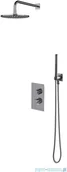 Zestawy prysznicowe - Omnires Contour system prysznicowy podtynkowy termostatyczny chrom SYSCT11CR - miniaturka - grafika 1