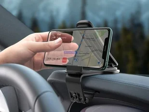 Baseus Uchwyt samochodowy Big Mouth Pro na deskę rozdzielczą klips czarny SUDZ-A01 - Uchwyty samochodowe do telefonów - miniaturka - grafika 12