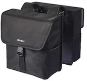 Sakwy rowerowe - Basil go Double Bag podwójne torba na bagażnik, czarny, w rozmiarze uniwersalnym 17654 - miniaturka - grafika 1