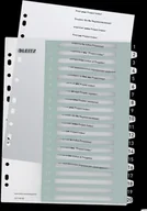 Przekładki do segregatorów - Leitz Przekładki plastikowe do nadruku tekstu na kartę, WOW, 120, biało-czarne 12170000 - miniaturka - grafika 1