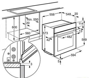 Piekarnik do zabudowy Electrolux EOB6220AOR - Piekarniki do zabudowy - miniaturka - grafika 3