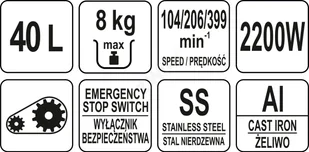 Yato MIKSER PLANETARNY 40L - YG-03023 YG-03023 - Inne urządzenia gastronomiczne - miniaturka - grafika 9