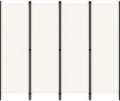 Parawany - vidaXL Parawan 4-panelowy, biały, 200 x 180 cm vidaXL - miniaturka - grafika 1