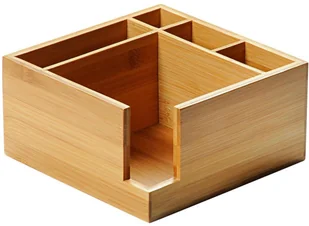 Kesper Serwetnik bambusowy 18 x 18 cm KESPER B076CN6M92 - Folia, papier śniadaniowy, serwetki - miniaturka - grafika 2