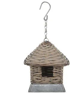 vidaXL Domki dla ptaków, 3 szt., wiklinowe - Klatki i wyposażenie dla ptaków - miniaturka - grafika 2