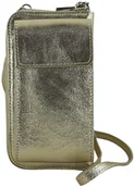 Portfele - Barberini's Portfel / etui na telefon ze skóry metalizowanej - Złoty idx_908/1-17 - miniaturka - grafika 1
