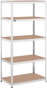 Szafy i regały magazynowe - MSW MSW Regał magazynowy 100 x 60 x 197 cm 5 x 150 kg szary MSW-STSH-28 - miniaturka - grafika 1
