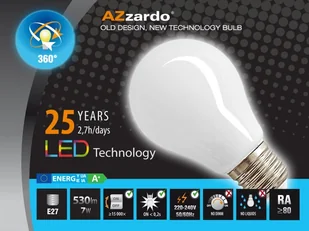 AZzardo Żarówka LED 8W E27 360st LL127081 Azzardo LL127081 - Żarówki LED - miniaturka - grafika 3