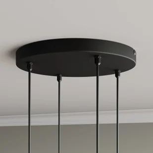 Euluna Lampa wisząca Midway czarna/miedziana, 4-pkt. - Lampy sufitowe - miniaturka - grafika 4