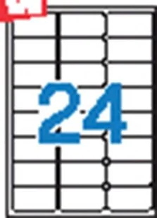 Apli Etykiety uniwersalne 64x33,9mm, zaokrąglone, białe 100 ark. AP2409 - Etykiety do drukarek - miniaturka - grafika 2