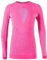 Pozostała odzież narciarska - UYN Visyon Underwear Shirt Long Sleeve Kids Base Layer Top Age 12-13 Magenta Peacock Lime - miniaturka - grafika 1