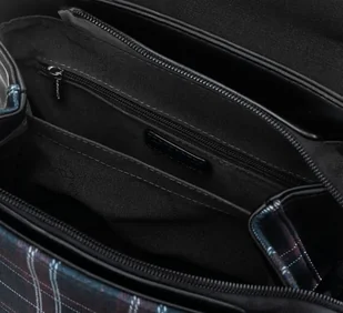 David Jones Plecak damski z frontem w kratę zamykany klapką, eko skóra - Plecaki - miniaturka - grafika 10