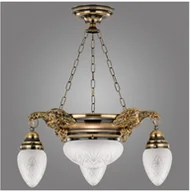 Lampy sufitowe - Kemar Kemar OW30/P - Żyrandol OURO EAGLE 3xE27/60W + 1xE27/100W/230V - miniaturka - grafika 1